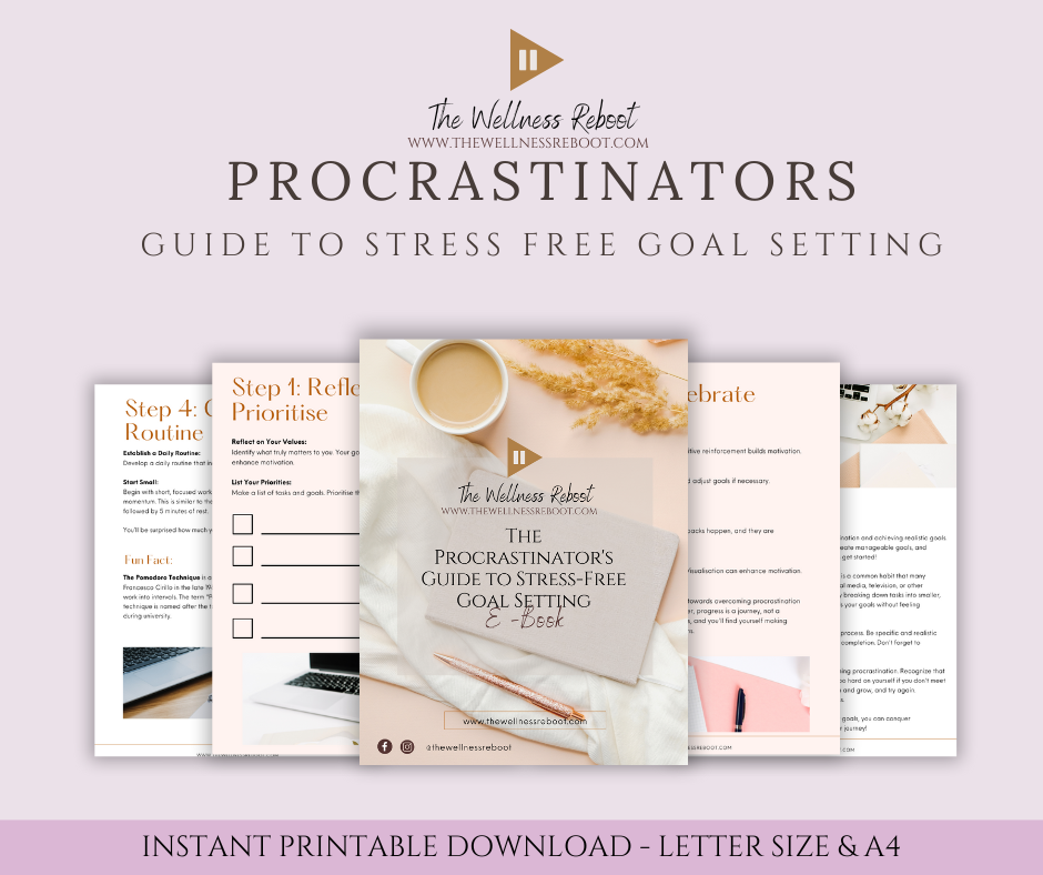 Procrastinators Guide to Stress Free Goal Setting E Book